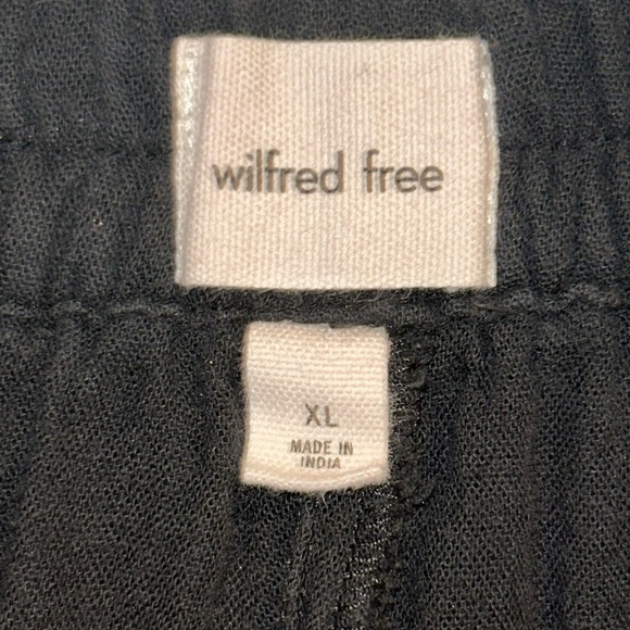 Wilfred free 100% organic wide leg, drawstring, black pants - Picture 4 of 4